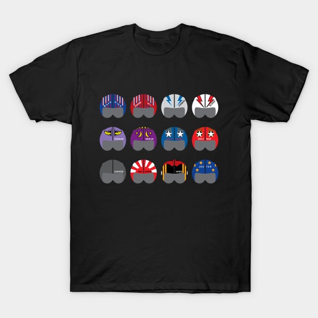 Top Gun all helmets T-Shirt by Function9